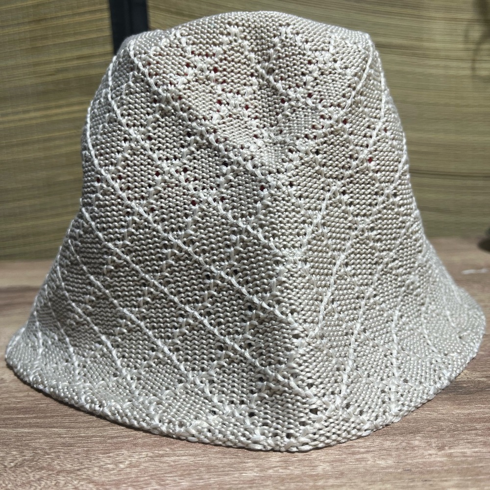 2/$15Cream textured Bucket Hat